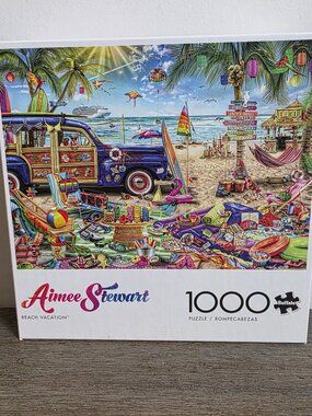 Beach Vacation - 1000 Piece Aimee Stewart Jigsaw Puzzle by Buffalo Games